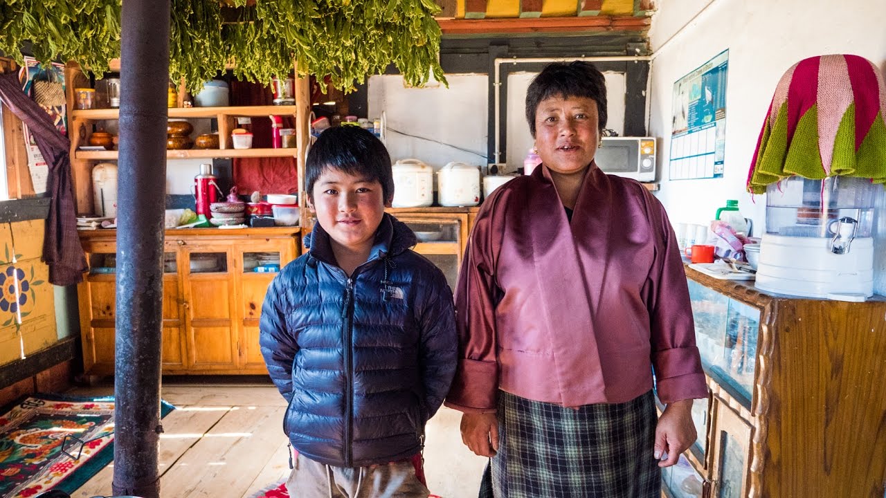 Bhutan Food at Culture at Local Farm Village in Phobjikha Valley, and a YAK BURGER! (Day 15)