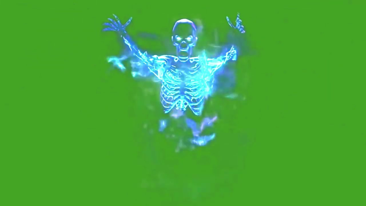 ⚡ESPECTRO FANTASMA ELECTRICO pantalla verde 👻 [ efecto chroma key HALLOWEEN terror GREEN SCREEN ] 🔊