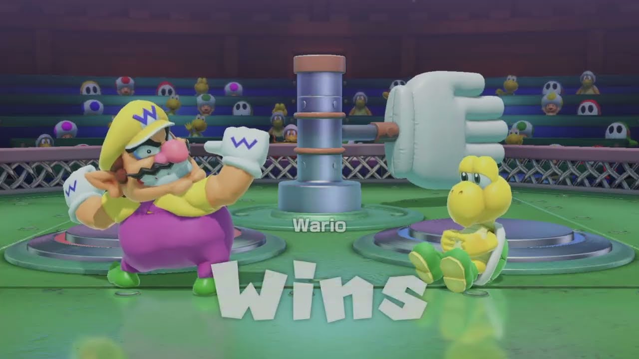 Super Mario Party Jamboree #104 - Wario vs Shy Guy vs Koopa Troopa vs Peach in Bowser’s Keep
