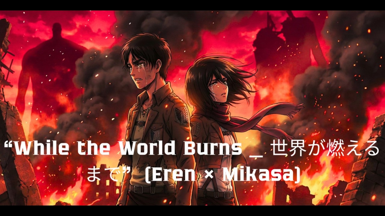 “While the World Burns   世界が燃えるまで”  Eren × Mikasa