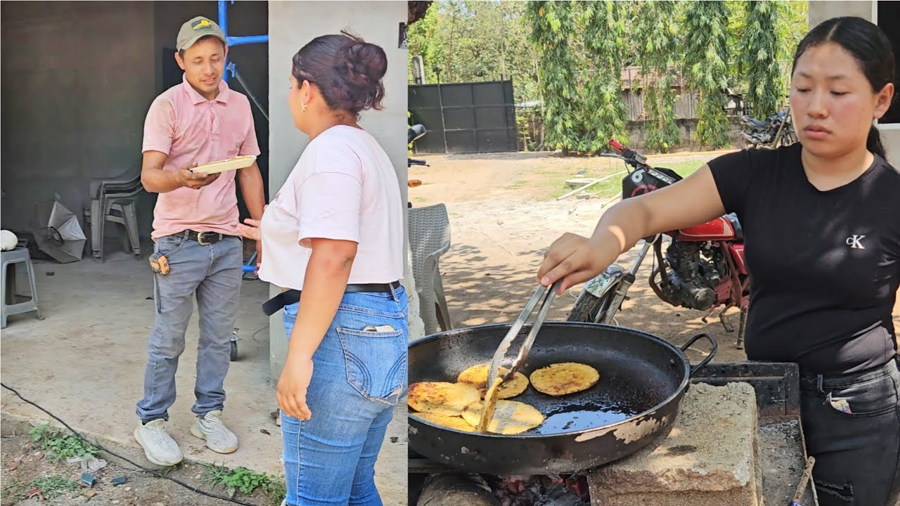 Faby Le prepara un almuerso a su tio el electrisista, Mira como le quedo 