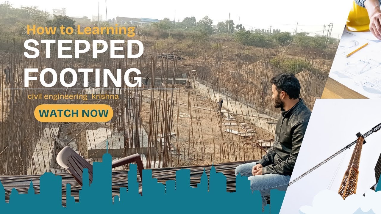 Stepped Footing Construction | Site Visit for Civil Engineering Students #civilengineering 