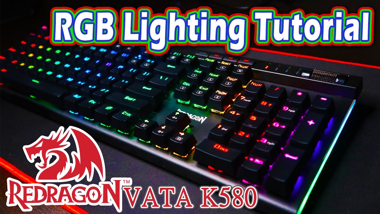 Учебное пособие по управлению Redragon K580 Vata RGB
