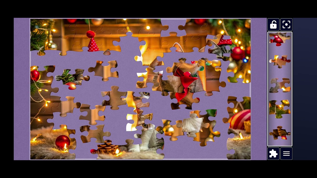 🧩 3 Cute Christmas Cats Jigsaw Puzzle 🐱🎄 | Relaxing ASMR Tick Sounds | MISHIFUNPUZZLE
