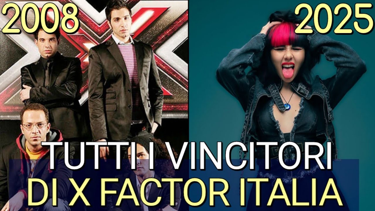 TUTTI I VINCITORI DI X FACTOR ITALIA (dal 2008 al 2025)| Vince Rob, Maneskin e Fedez