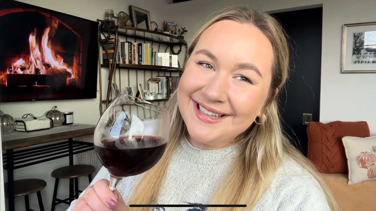 ASMR - Have a Glass of Wine With Me 🍷(chatty whispering, glass tapping, and hand movements)