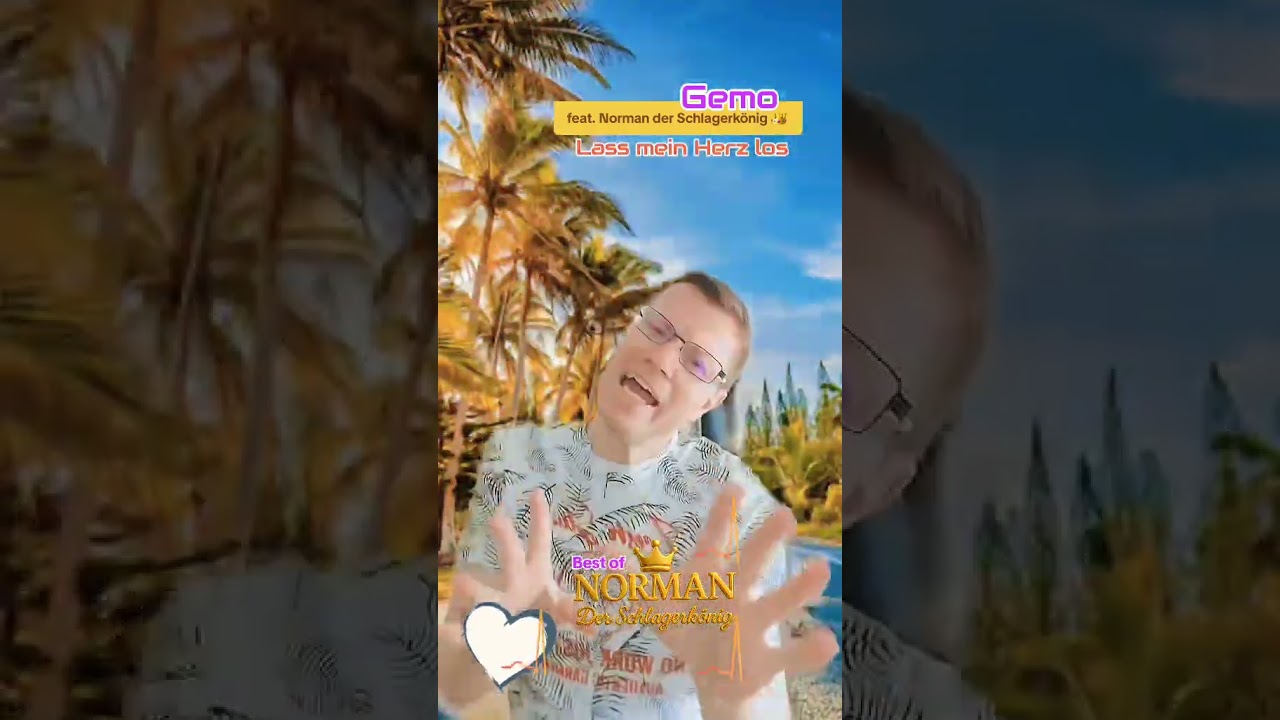 Norman der Schlagerk&ouml;nig 👑 Gemo - Lass mein Herz los (Jay Neero Remix) 🌺💔🫂&hearts;️🌸
