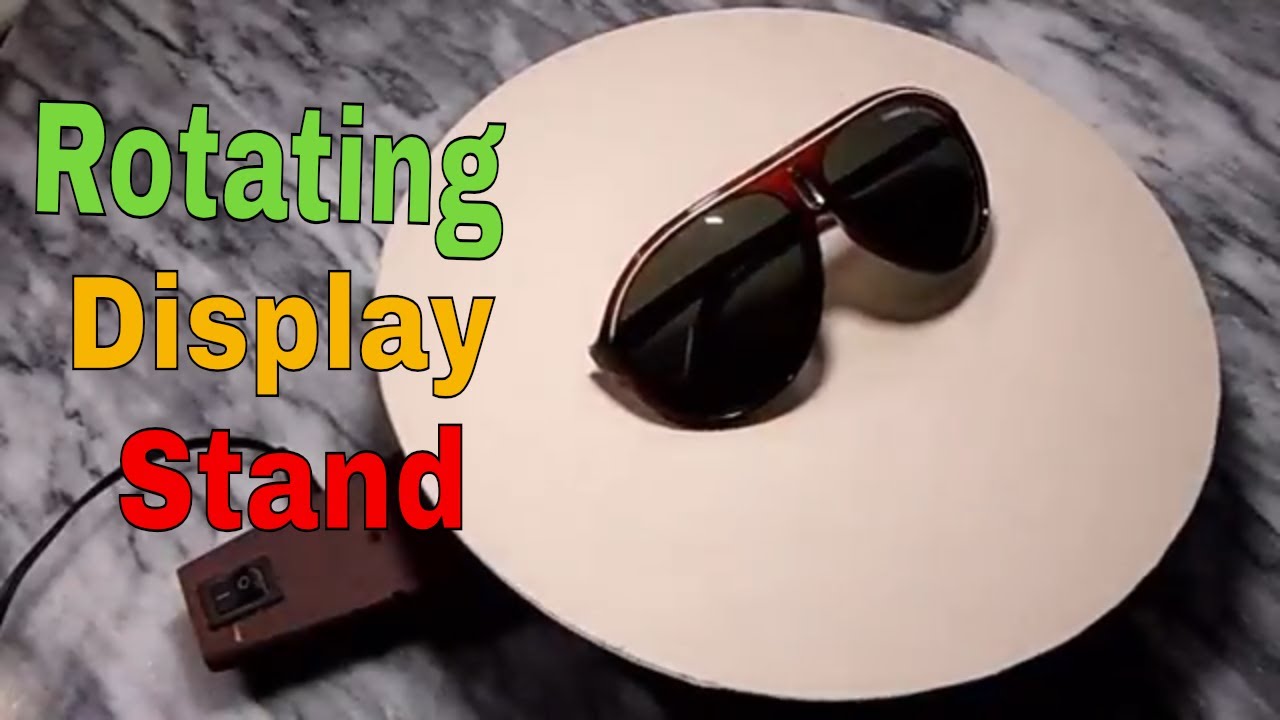 how to make rotating display stand , display stand