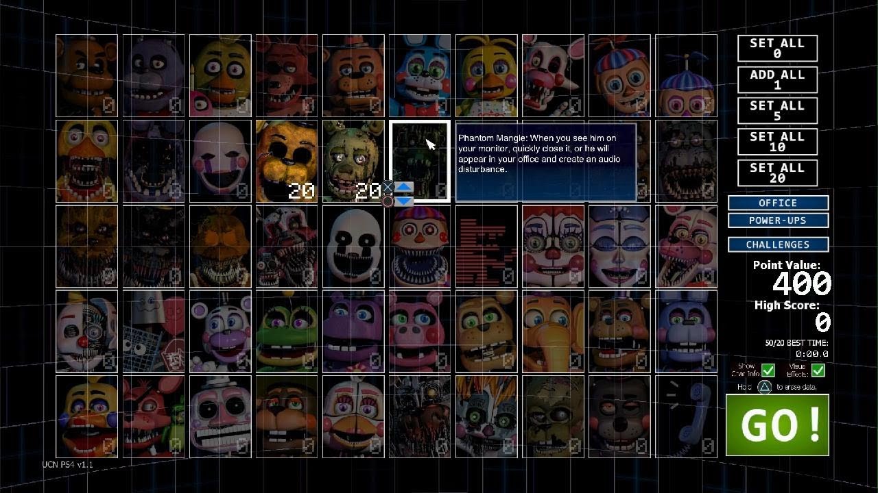 yewyooyoop ultimate custom night