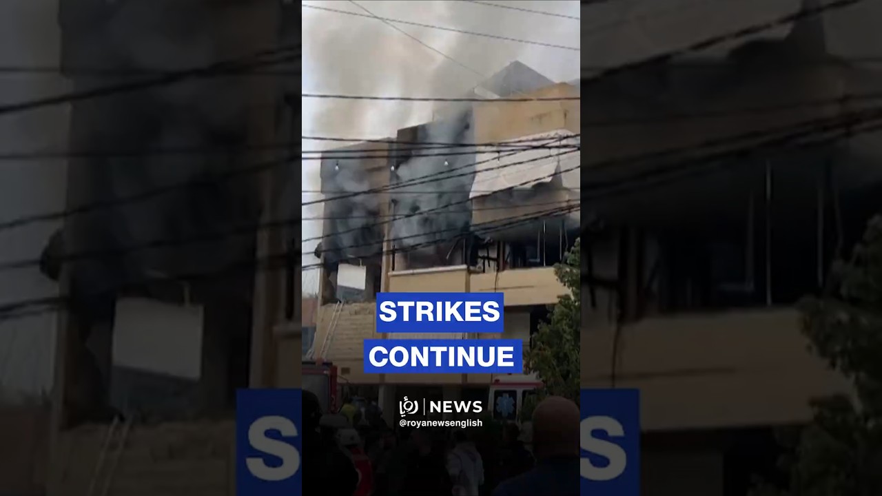 Thick smoke engulfs residential building hit by a strike in southern Lebanon
