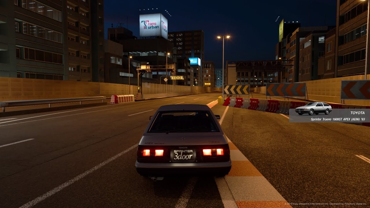 Gran Turismo Sport | Toyota | Sprinter Trueno 3door 1600GT Apex (ae86) 1983 ( N100 )