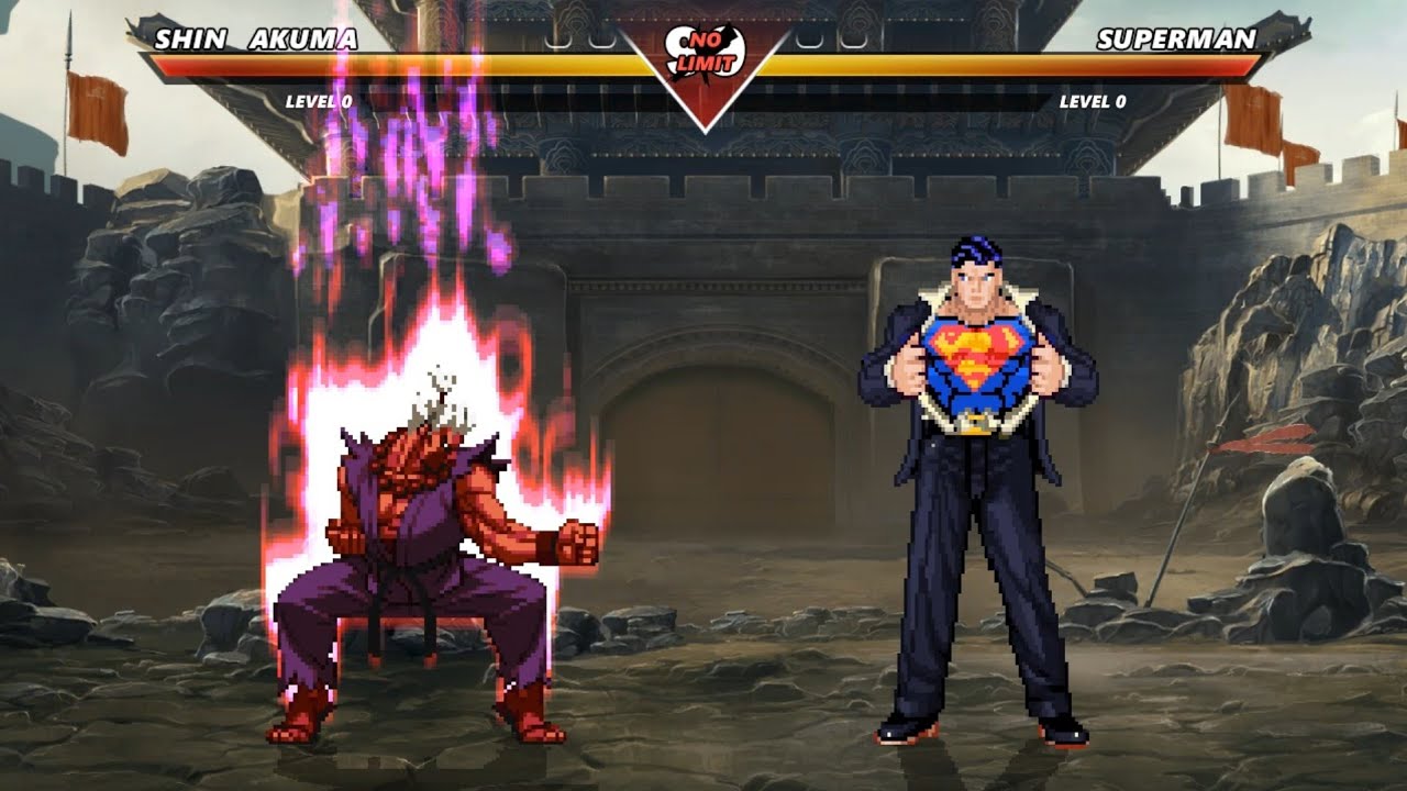 SHIN AKUMA vs SUPERMAN - The highest level of exciting fight !
