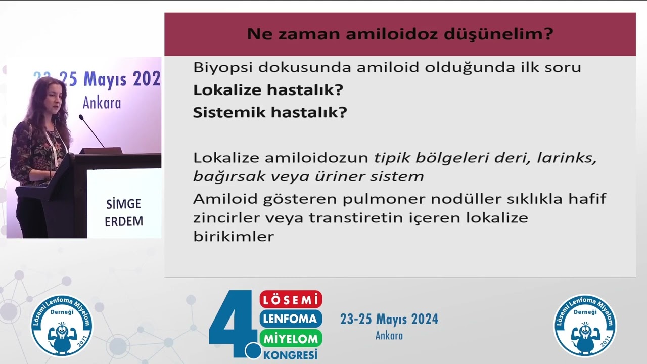 Primer Sistemik Amiloidoz Tanı, Evreleme, Tedavi - 2024 - Simge Erdem