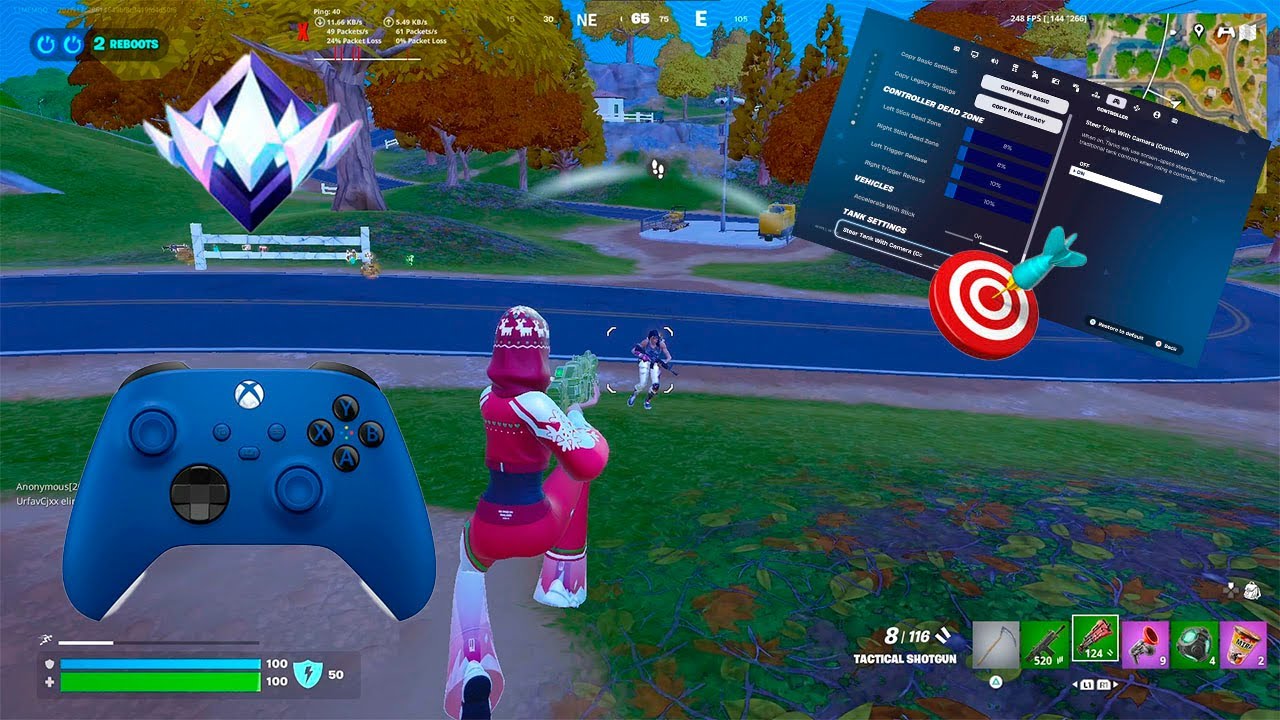 *NEW* BEST Controller Settings For Fortnite Reload 