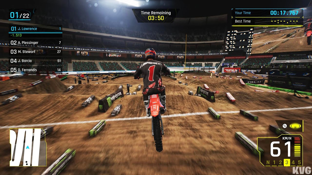 Monster Energy Supercross 25 - Jeff Lawrence Gameplay (PC UHD) [4K60FPS]