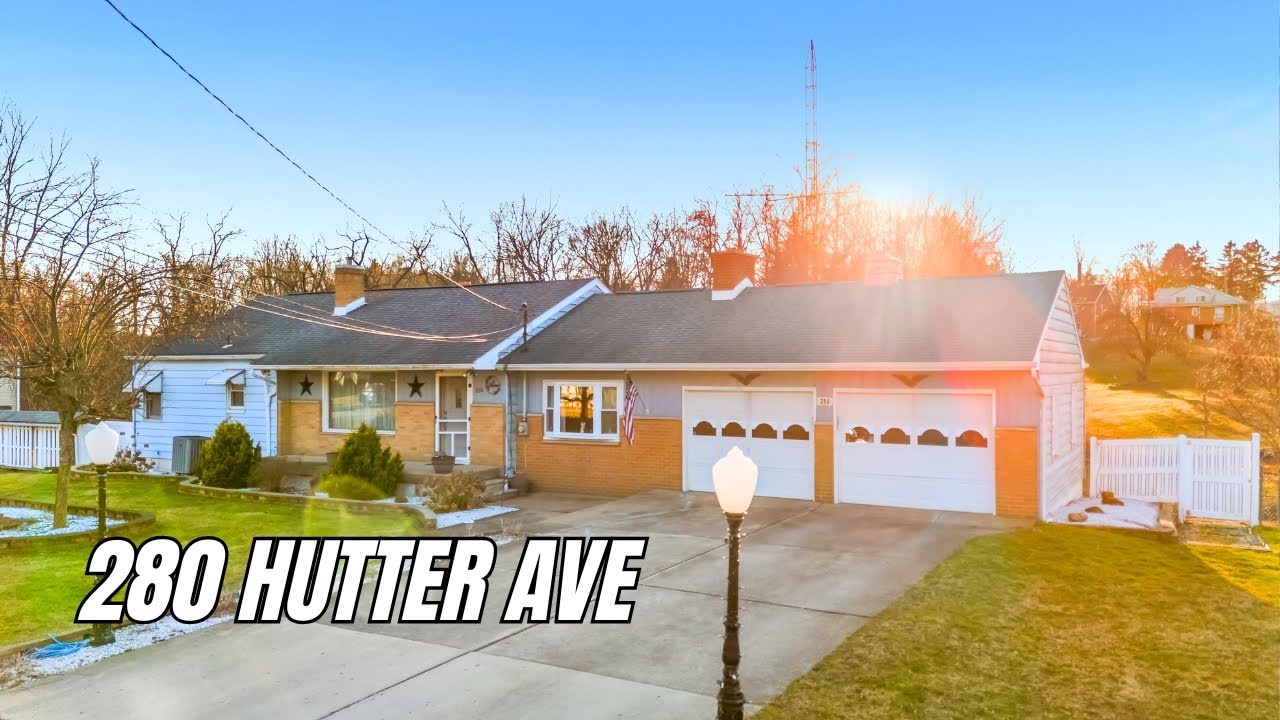 280 Hutter Ave, Ellwood City, PA 16117 | Ranch on Acreage, Huge Garage (SOLD)