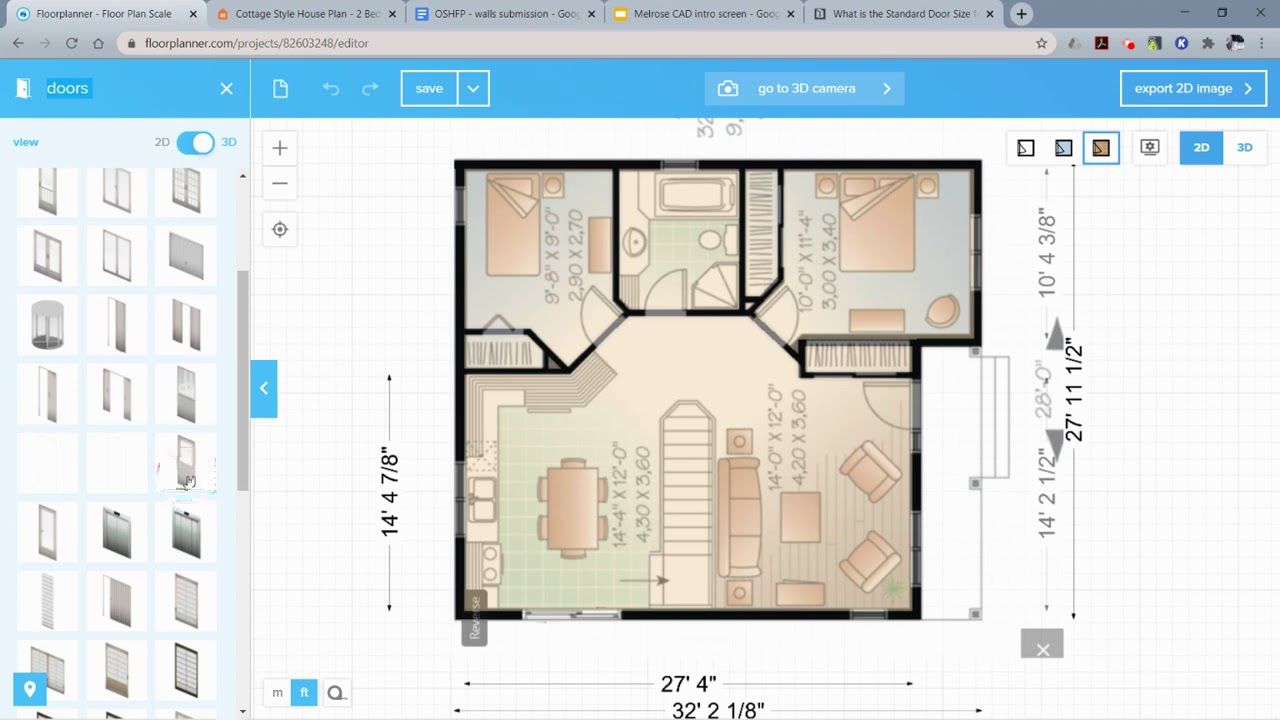 Floorplanner: add doors to your model