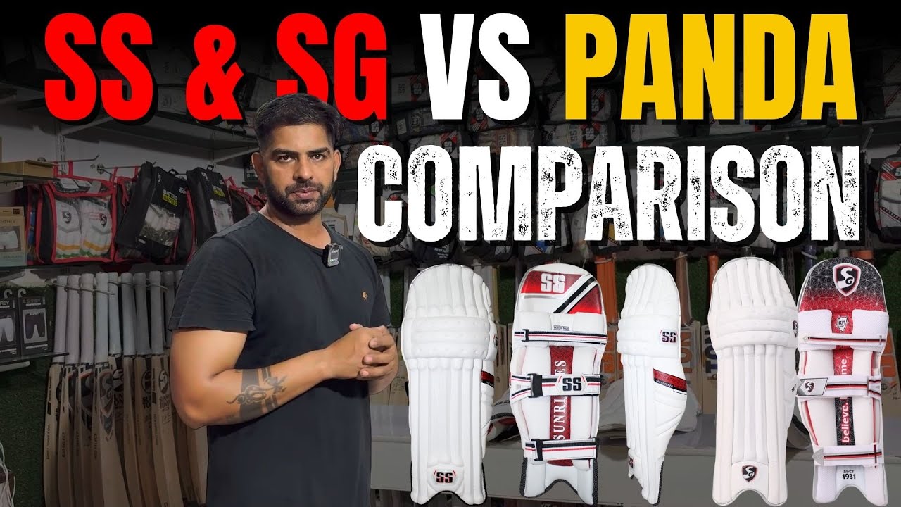 SS, SG Test Model VS Panda Test Model Leg Guard Comparison | Best Cricket Gear Online