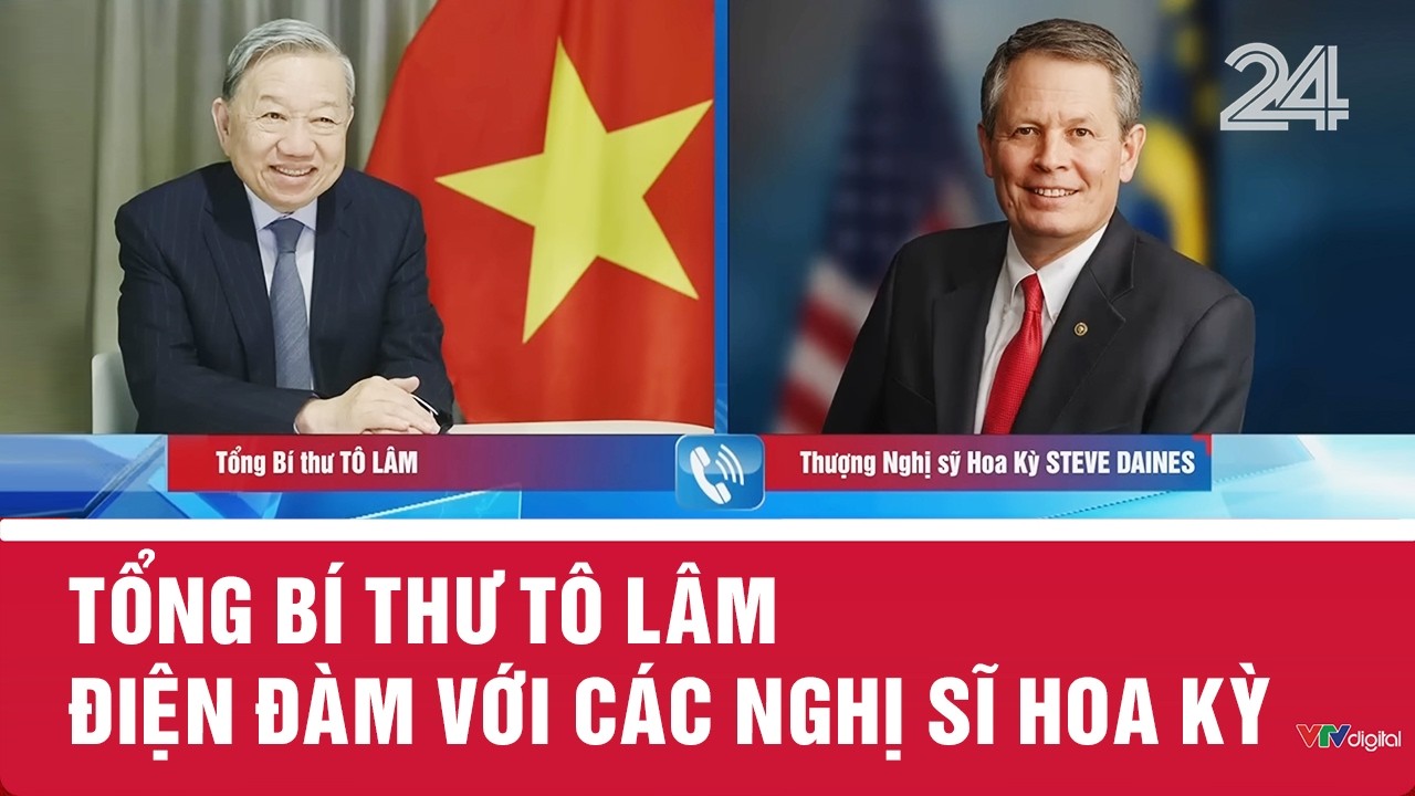 Tổng Bí thư Tô Lâm điện đàm với các nghị sĩ Hoa Kỳ | VTV24