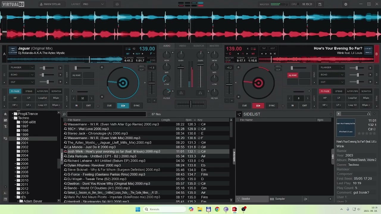 Techno with Bádi mixing 0819 pt3, favorite tunes for you