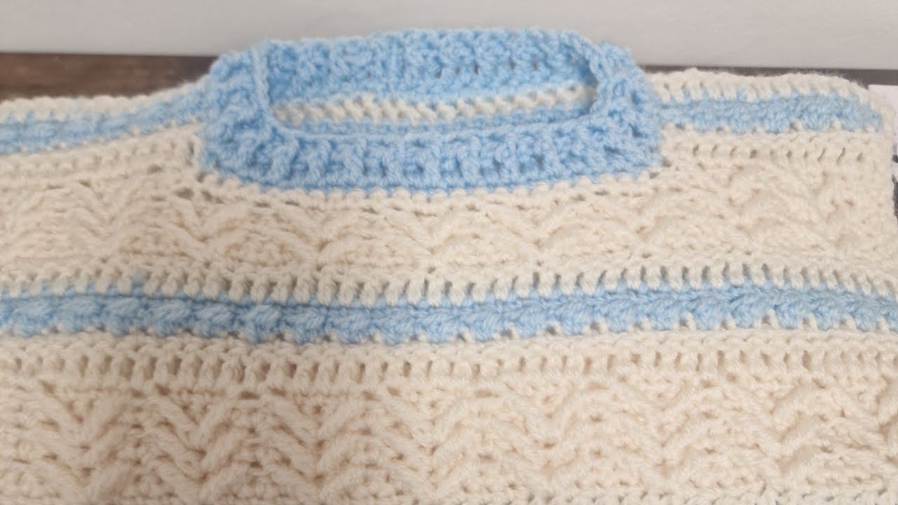 passo a passo de camisola em croche de bebe  para 5 anos