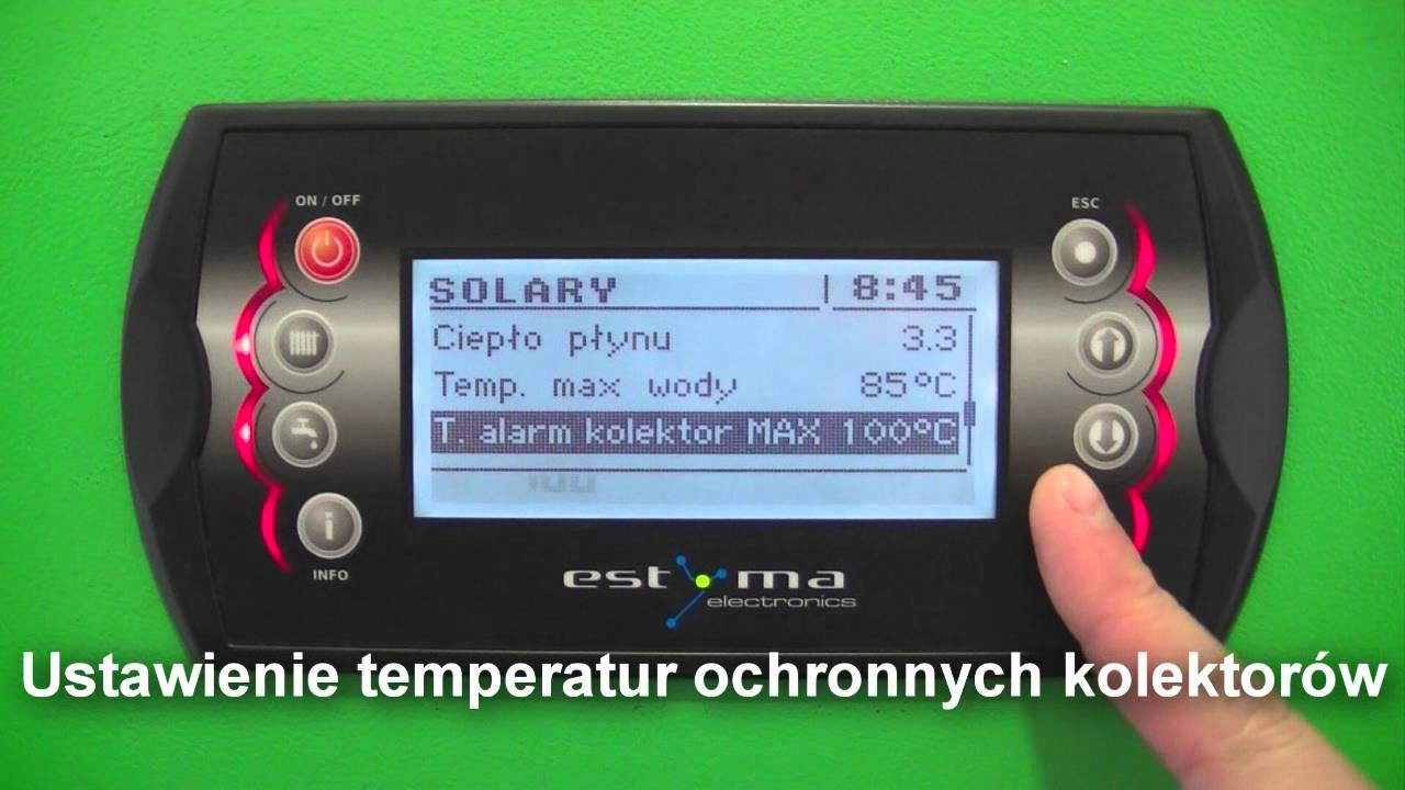Kolektory słoneczne - regulatory kotłowe IGNEO - Estyma electronics