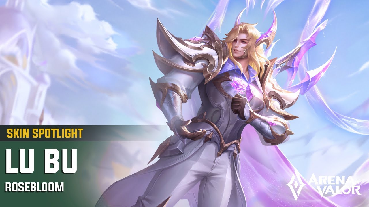 Rosebloom Lu Bu Skin Spotlight | Arena of Valor - TiMi Studios