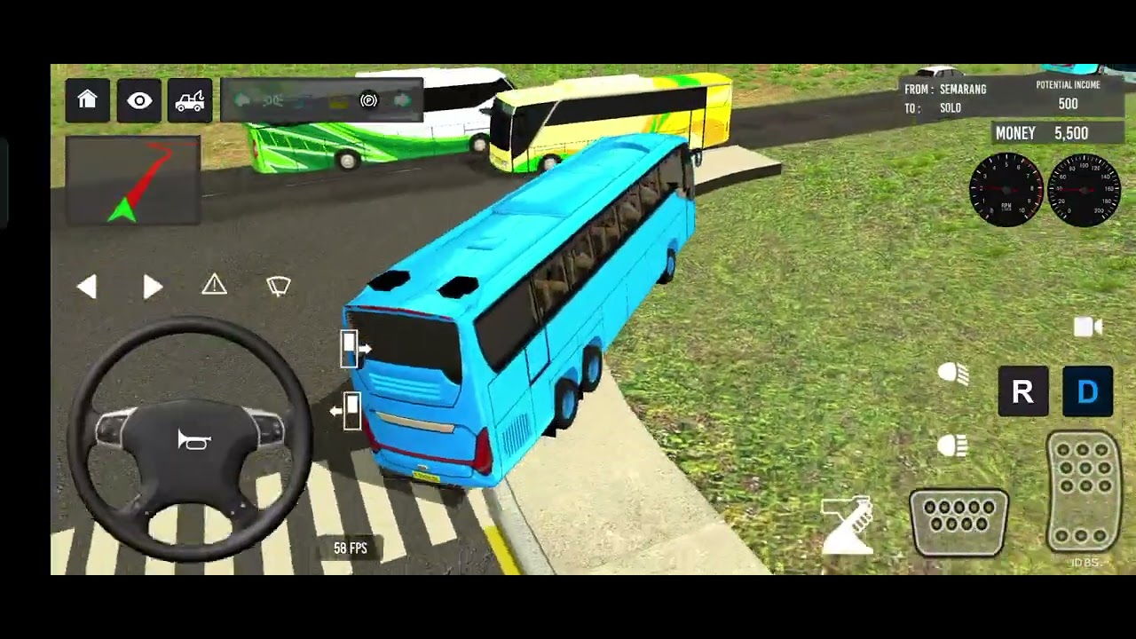 Euro Bus Driving Game PublicTransportation 2024 Indonesia BusSimulator Android Gameplay #86