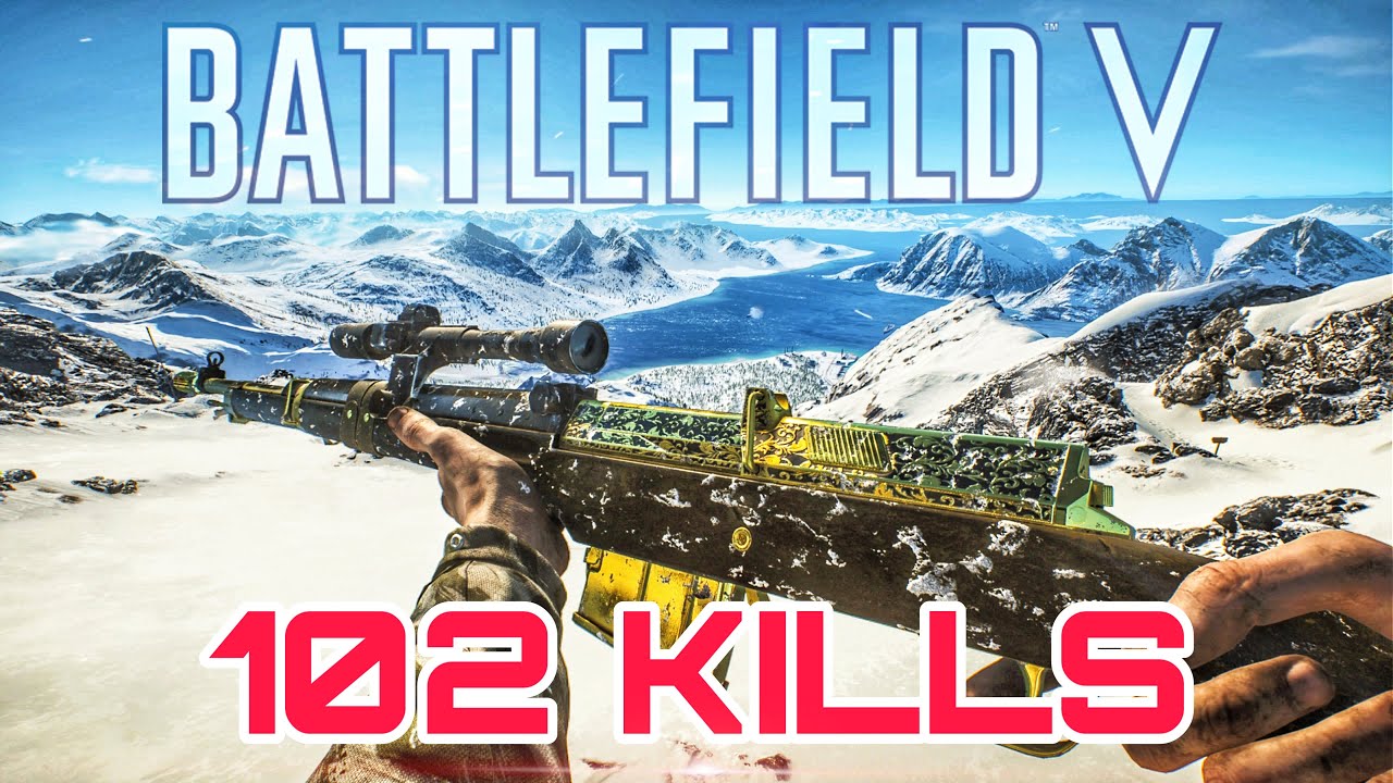 Battlefield V 102 Kills AG M/42 Fjell Conquest