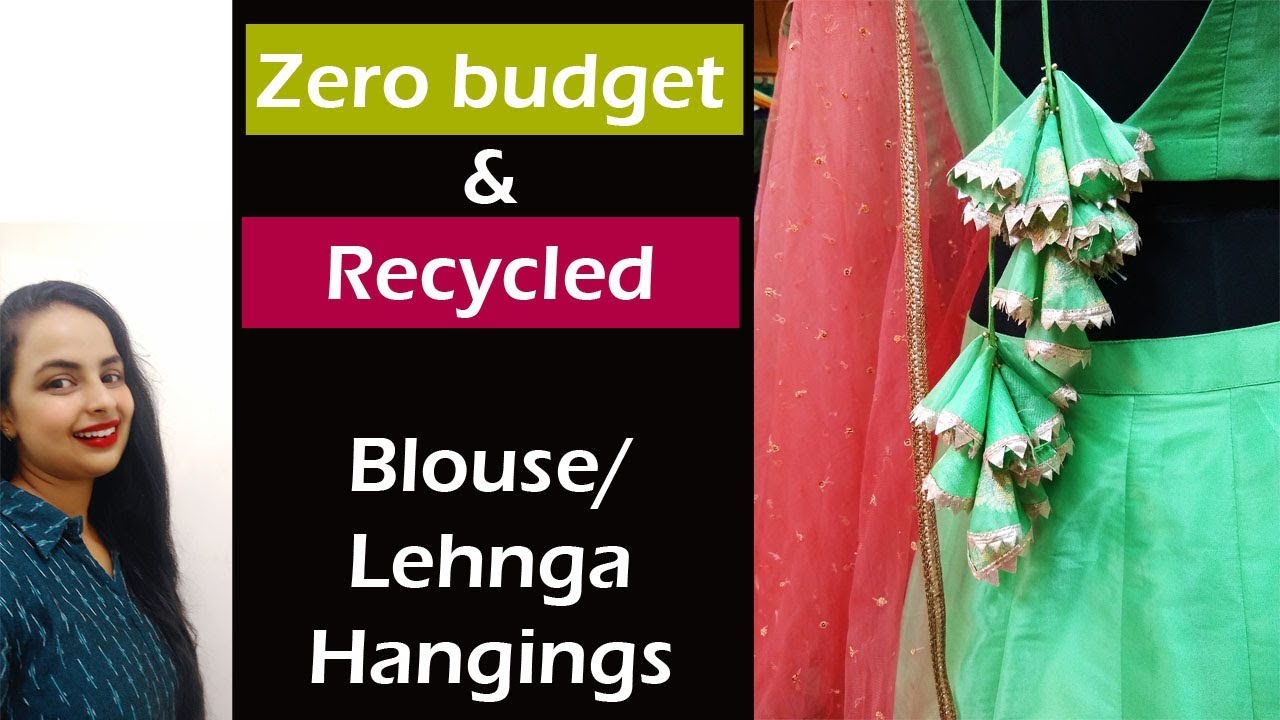 Why Buy Hangings from market when you can get them for free! Fabric scrap latkan