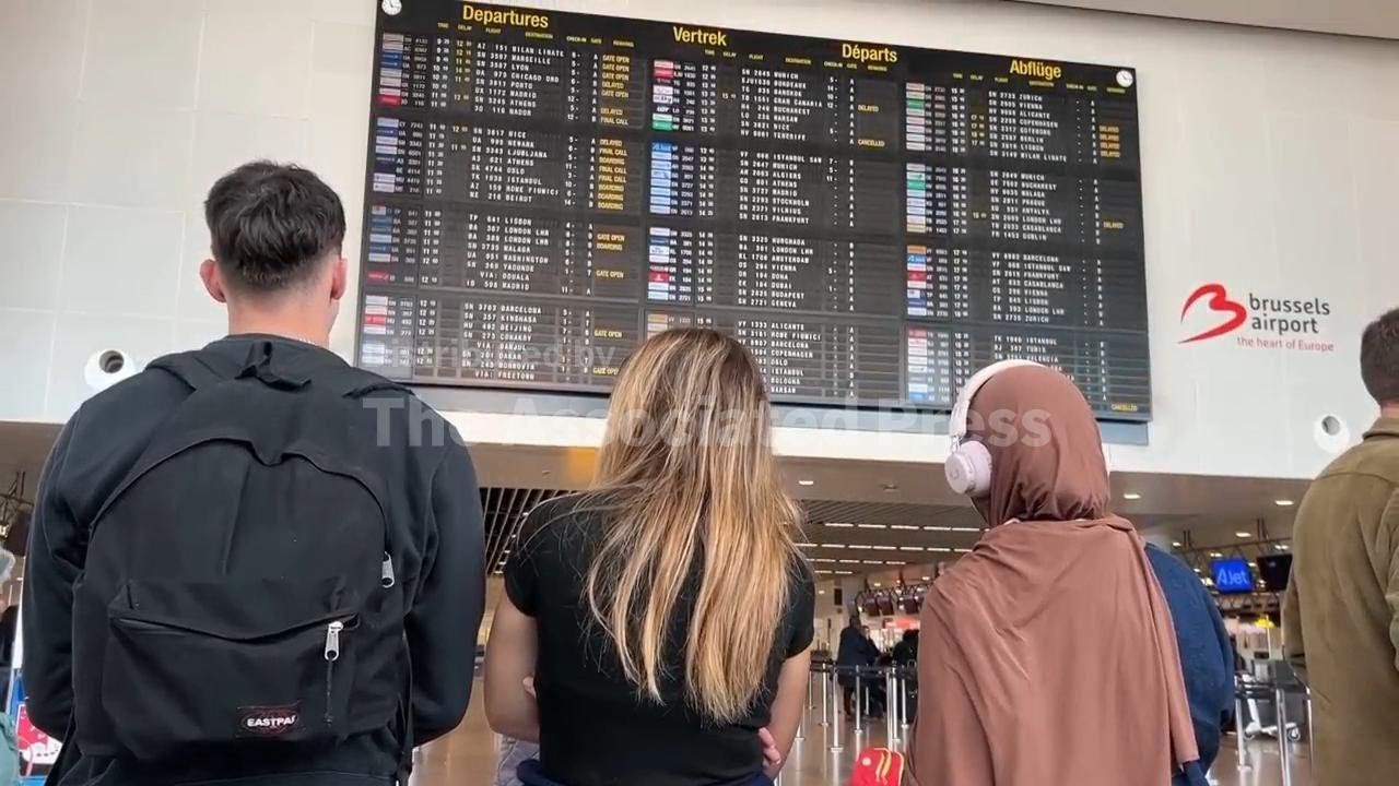 Flights at Belgium’s main airport remain disrupted after overnight drone sightings