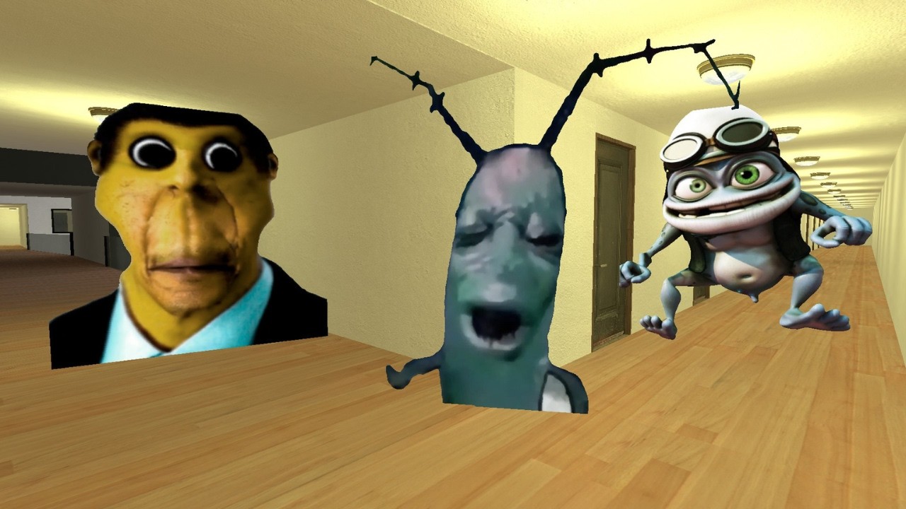 Obunga Tries to Catch Crazy Frog… in Pilaoban!-Garry's Mod Gameplay#gmod_#nextbots_#shorts