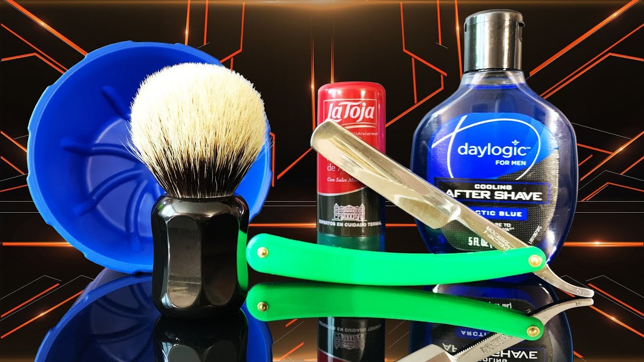 💈 Реальное Бритье Советской Опасной Бритвой Москва СТИЗ 1953 года. Shavemac LaToja Timeless чаша
