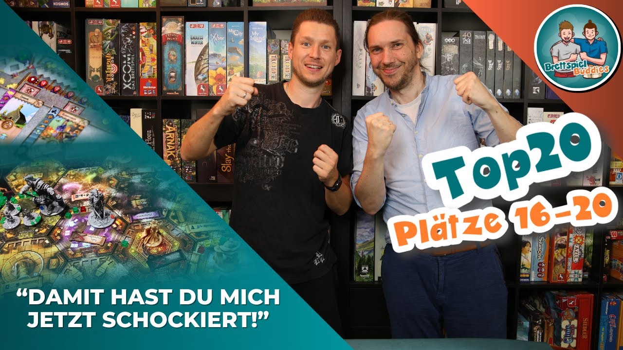 Unsere Brettspiel Top20: Gewaltige Überraschungen und lustige Gemeinsamkeiten | Top20