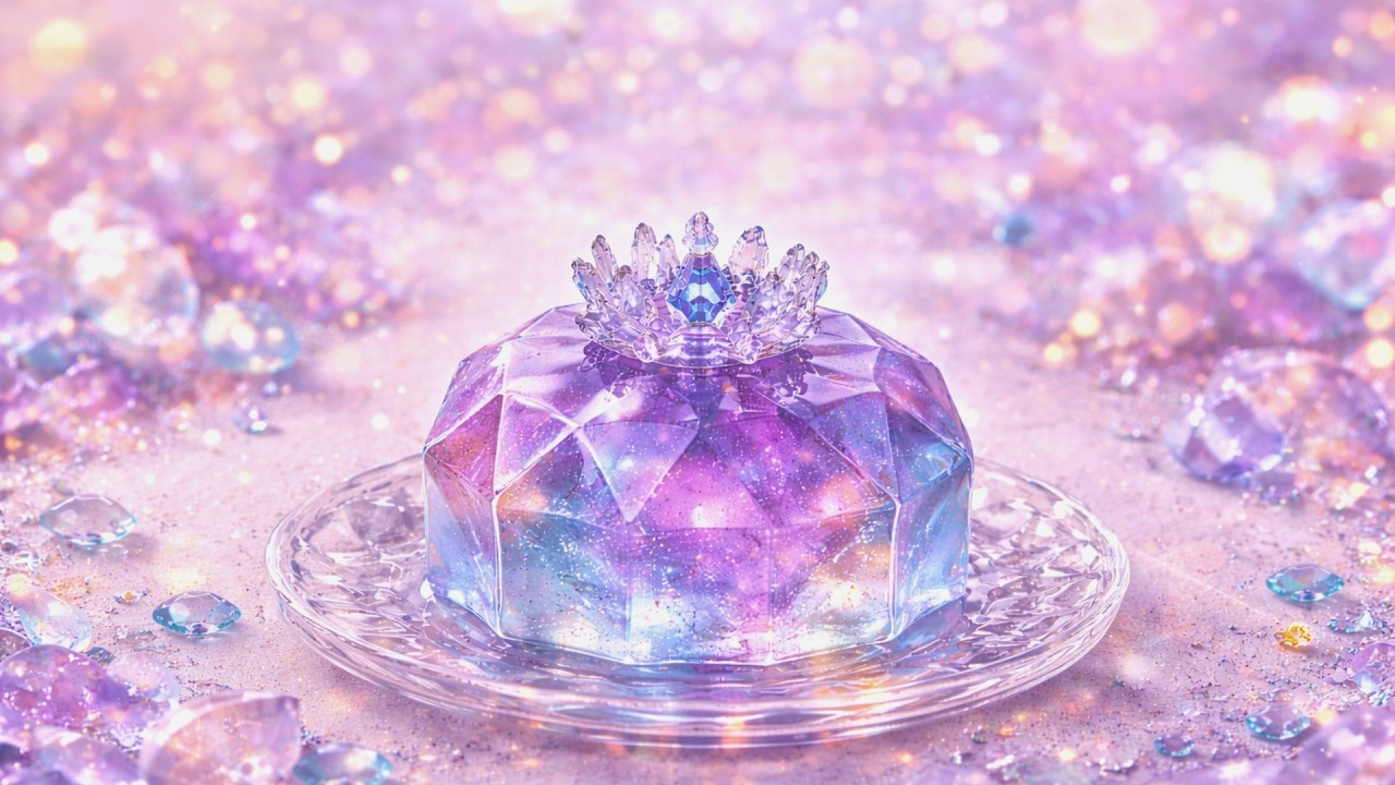 Which Transparent Gem Cake Would You Cut First? 💠🔪 Oddly Satisfying ASMR