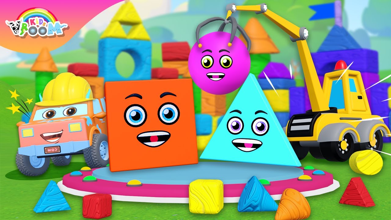 Funny Shapes Shapes All Around song! | Let's Dance with Shapes | Funny Videos for Kids