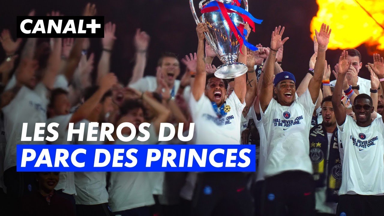 Les joueurs du PSG reviennent en H&Eacute;ROS au Parc des Princes