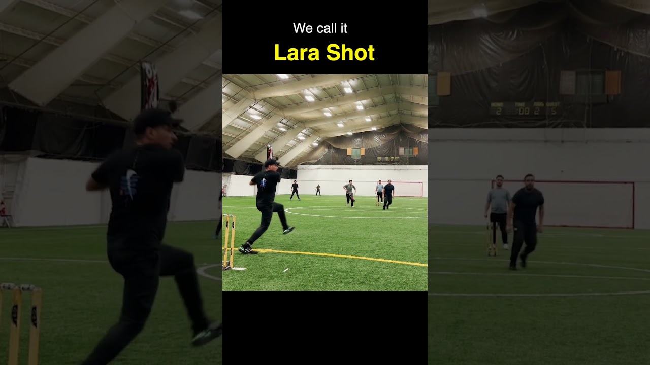 Brian Lara Style Shot? - Indoor Cricket 