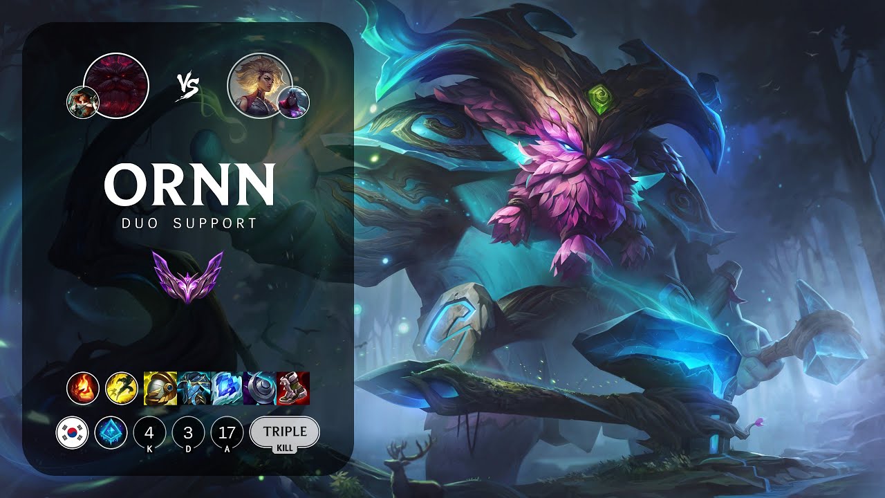 Ornn Support vs Rell - KR Master Patch 13.15