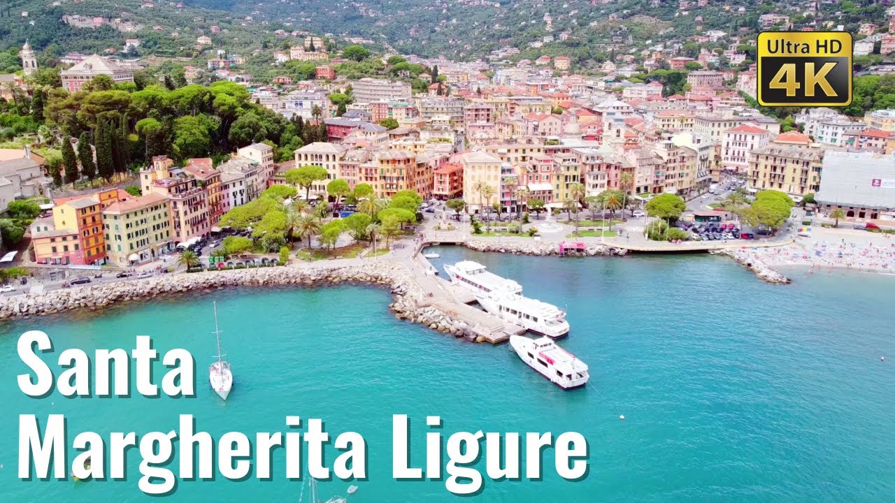 Santa Margherita Ligure 💖 Italy walking tour in 4k - Near Portofino