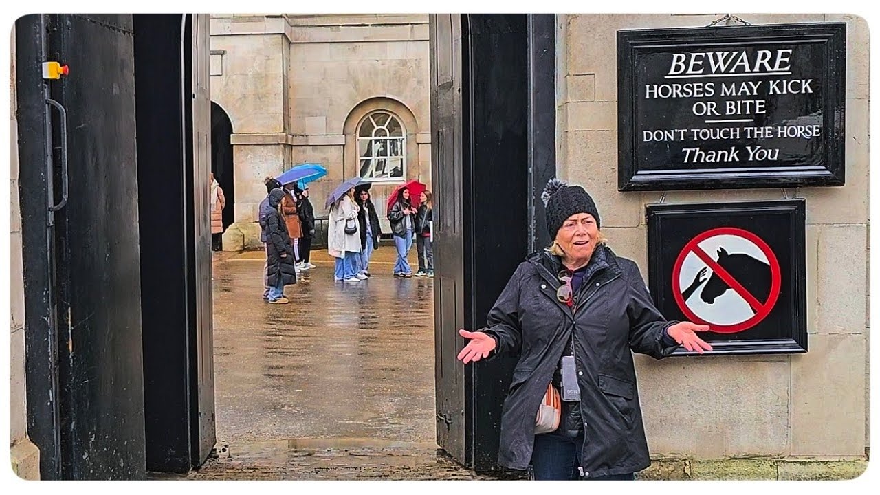 WHERE ARE THE HORSES? Tourists Confused as Horses are Removed and Boxes Empty at Horse Guards!