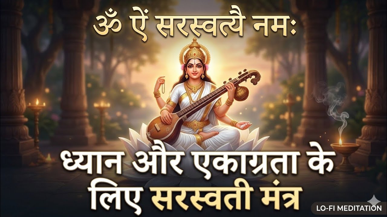  सरस्वती की कृपा के लिए शांत मंत्र | Lo-Fi Spiritual Beats | Saraswati Vandana
