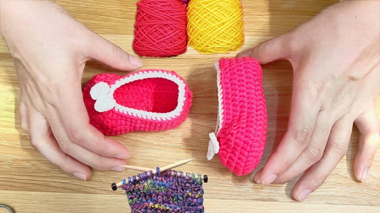Handmade Baby Booties 👶🧶 | Easy DIY Knitting Shoes for Newborns | Cute & Simple Crochet