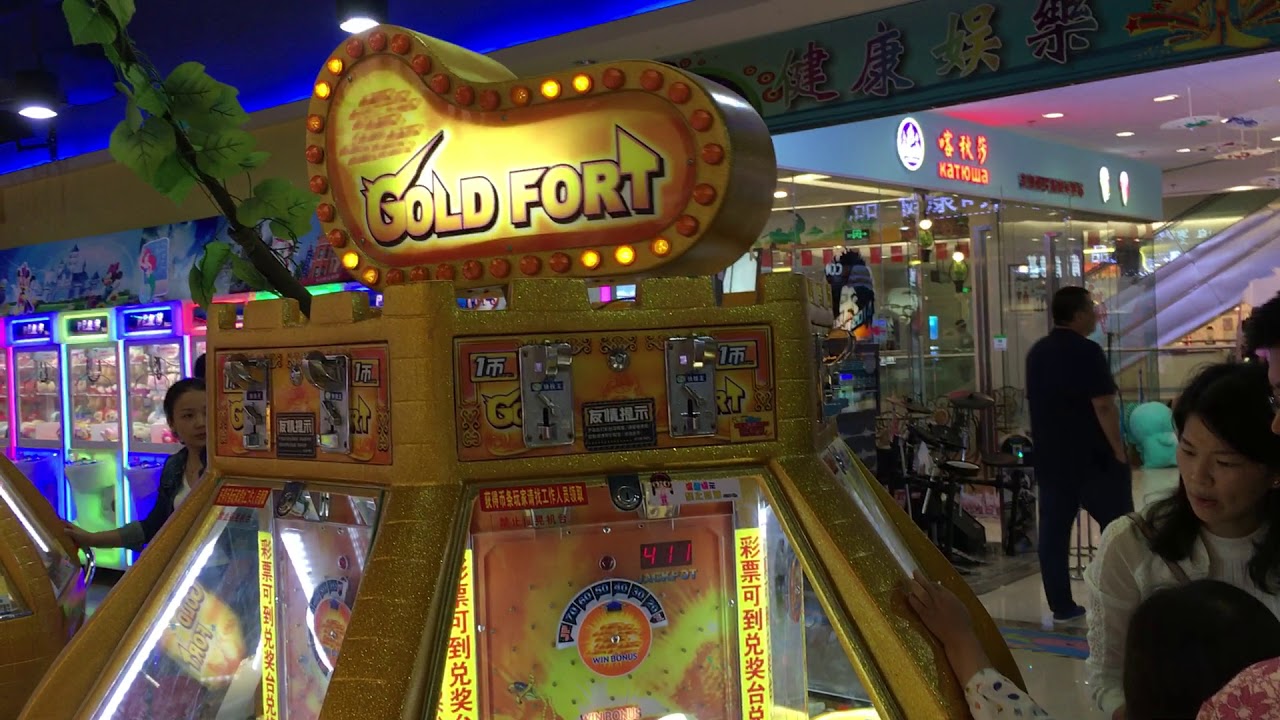 gold fort coin pusher Guangzhou Lie&Jiang Technology coin operated games machines for sale in india