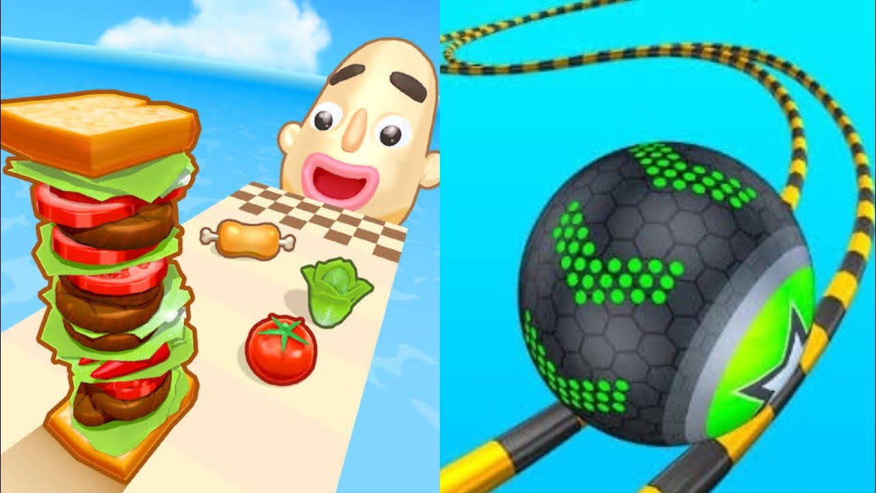 Going Balls vs Sandwich Runner - All Levels Gameplay New APK Update Gameplay 2026