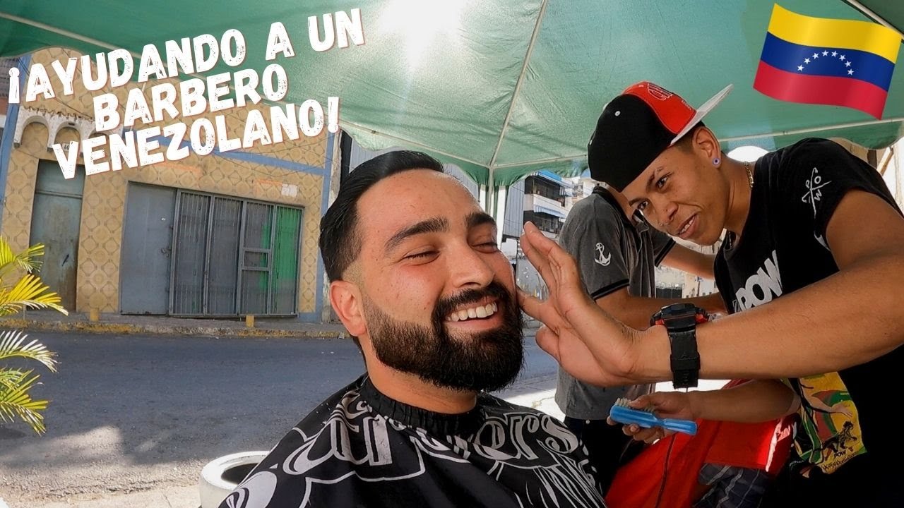 Corte de barba de 40 dólares en Caracas, Venezuela - Barbero Callejero