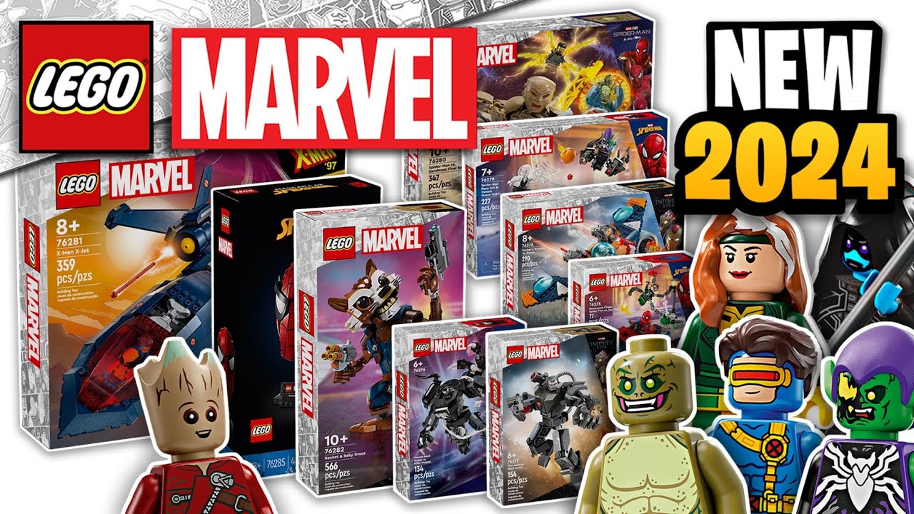 Наборы LEGO Marvel 2024 официально представлены
