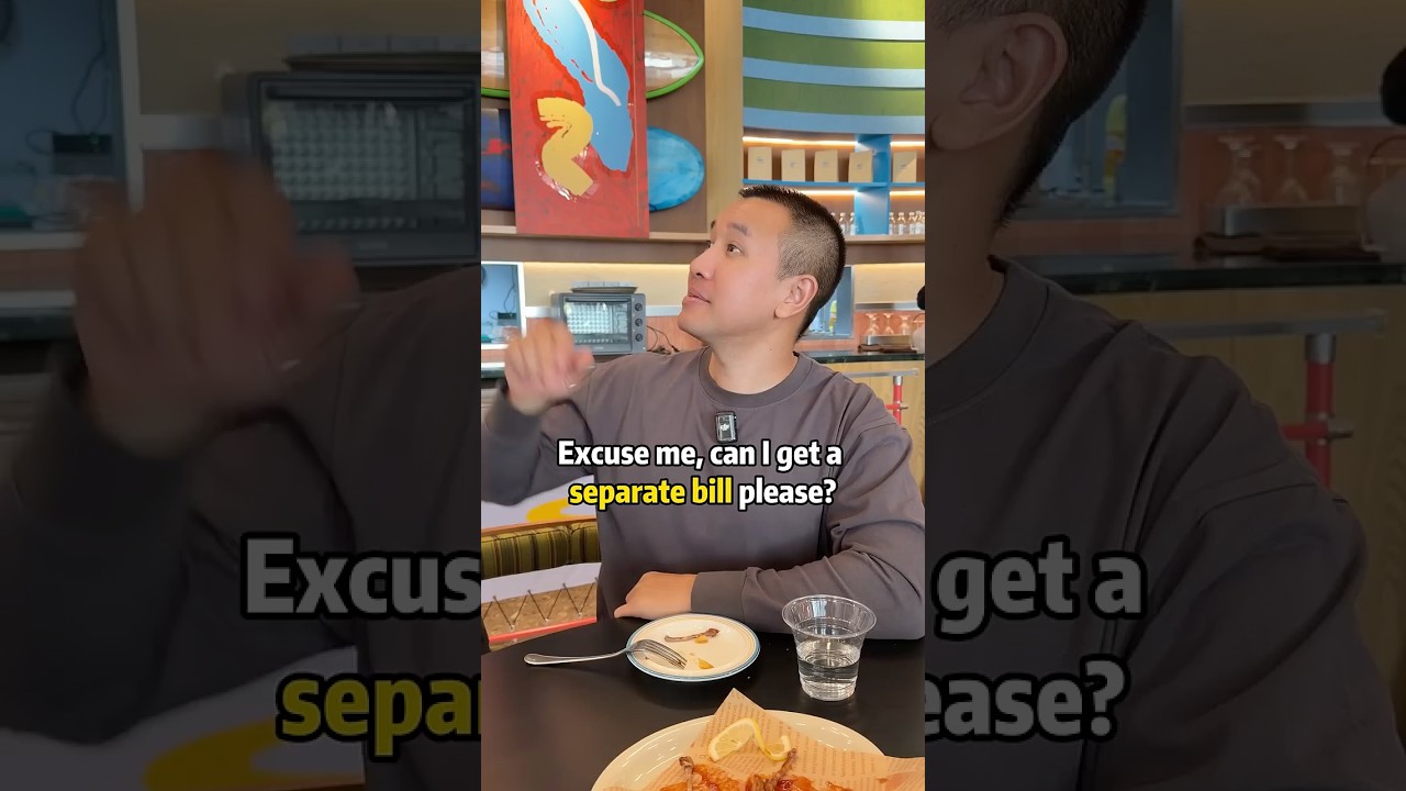 Restaurant English: Can I pay separately?