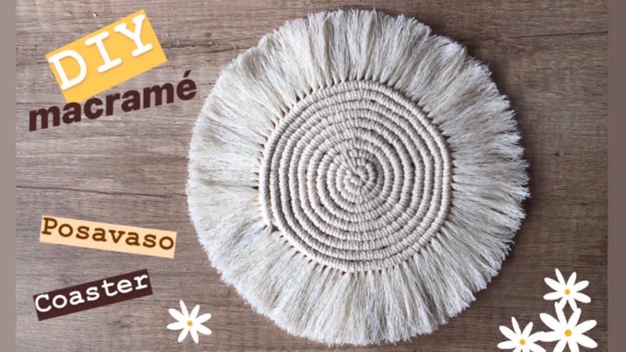DIY MACRAMÉ: Posavasos - Coaster | @Degrenette