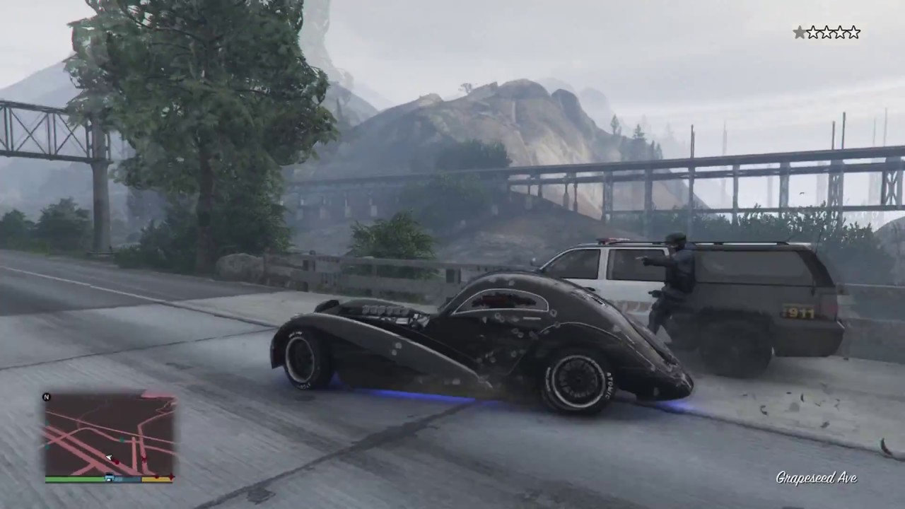 GTA 5 - BEST CAR + POLICE CHASE (Z-TYPE)